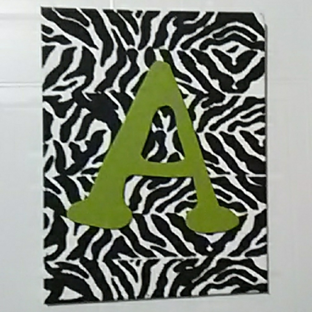 Zebra print canvas